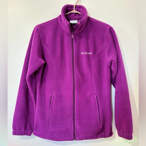 Columbia Tops - ✨Columbia Purple Fleece Zip-Up Hoodie PTP 18💜